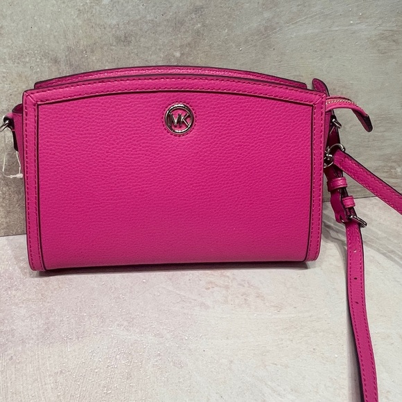 Michael Kors Chantal Crossbody & Matching Wallet Cerise Pink - Picture 3 of 8
